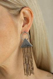 Oh My GIZA- Brown Post Earrings